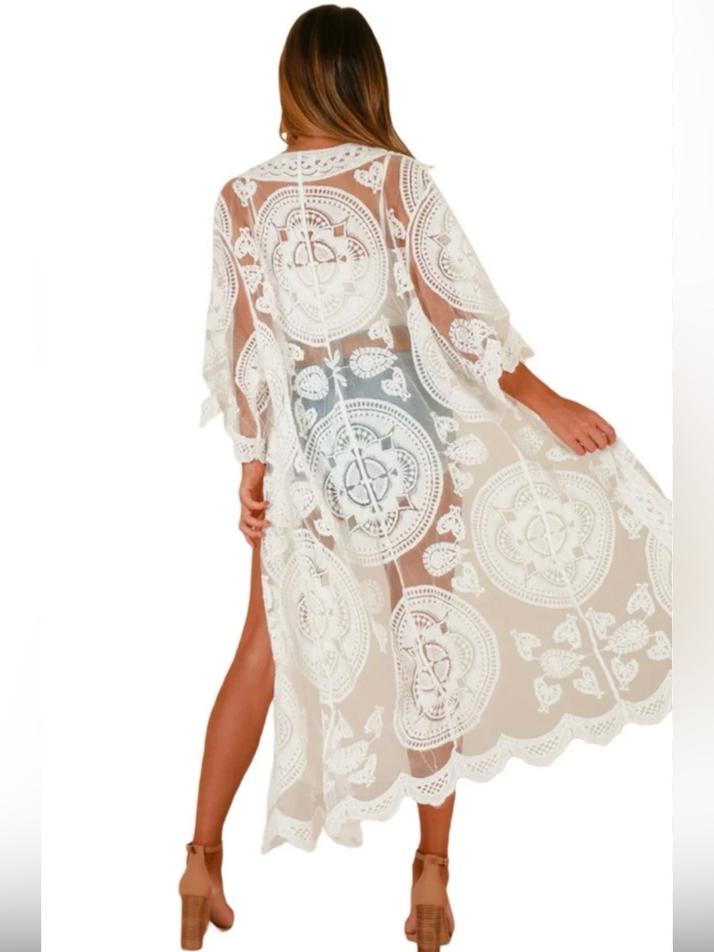 LIV Los Angeles lace cover up